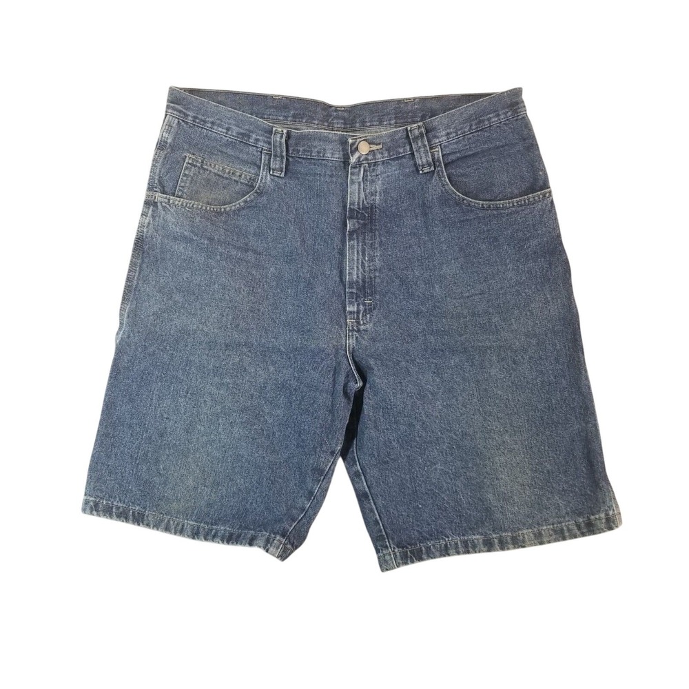 Wrangler Carpenter Shorts Men's 36 X 10 Blue denim Outdoor workwear